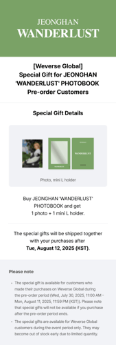 SVT JEONGHAN 'WANDERLUST' PHOTOBOOK