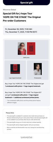 j-hope Tour ‘HOPE ON THE STAGE’ The Original