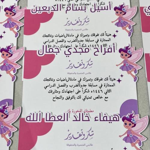 شهادة شكر الجنية الطائرة