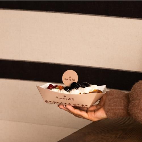 25صحن ورقي شتاء وسمره