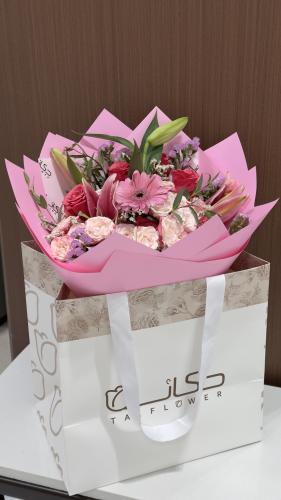 بوكيه ورد طبيعي