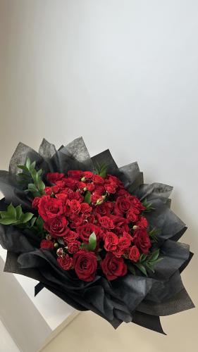 بوكيه ورد طبيعي