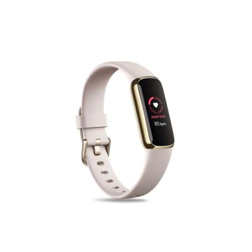 Lux device for monitoring health and fitness white lunar / light gold