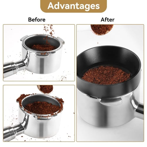 حلقة توزيع قهوة 51 مم مغناطيسية من الألمنيوم متواف...