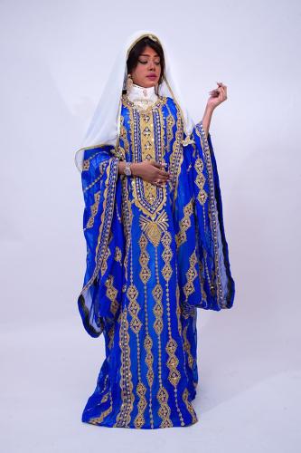 لبس حجازي نيلي