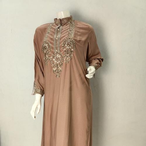 جلابية مطرزه لحمي