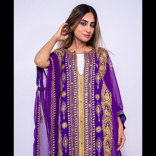 ثوب نشل بنفسجي