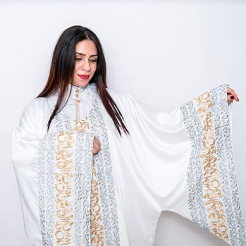 مسدح حجازي فضي وذهبي