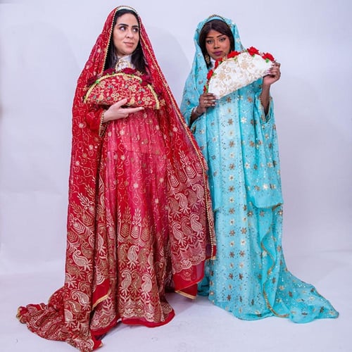 فستان ليله حناء