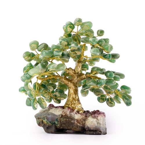 شجرة جرين افينتورين على حجر الاميثيست