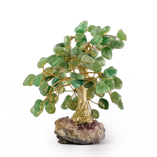 شجرة جرين افينتورين على حجر الاميثيست