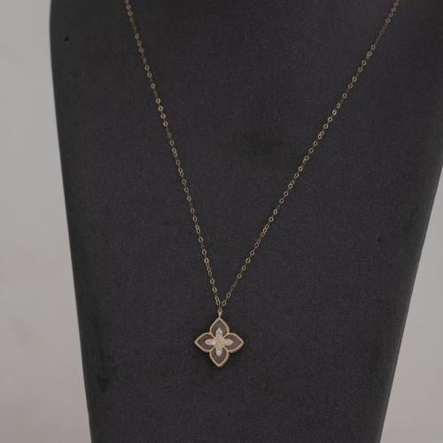 عقد نجمه الكوين رصاصي ذهب عيار18