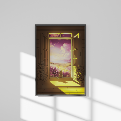 لوحة القطة يوشي المضيئة - The Cat Youchi