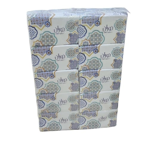 كرتون مناديل نوران فئة 500 منديل مفرد 3 طبقات