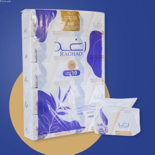 رغد 600 منديل مفرد 3 طبقات