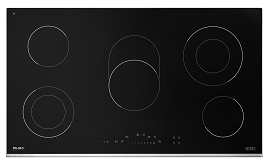 موقد سطح كهرباء سيراميك 5 عيون البا, 90 سم, أسود