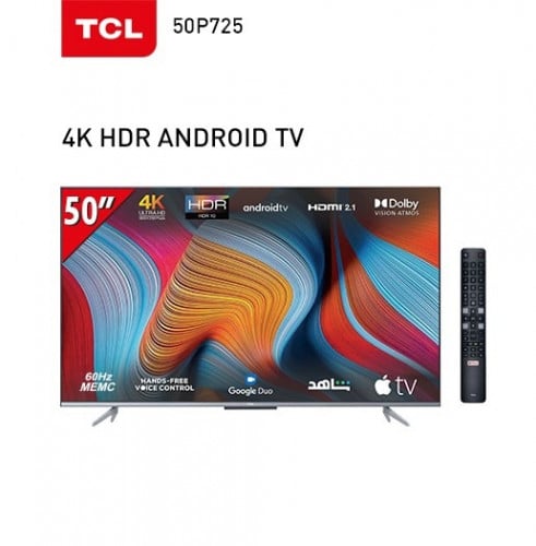 شاشة تي سي ال 50 بوصة نظام اندرويد موديل P725