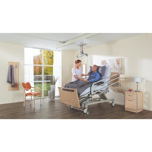 سرير طبي مع مرتبة أمبيرا - 6 حركات / هيل روم