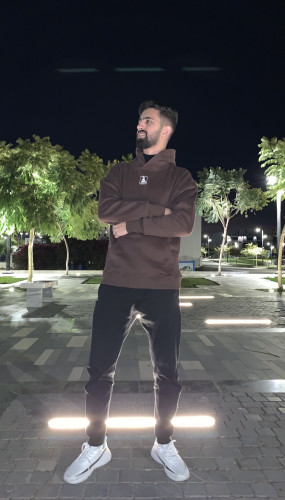 هودي GOAT ، قطن ، Brown