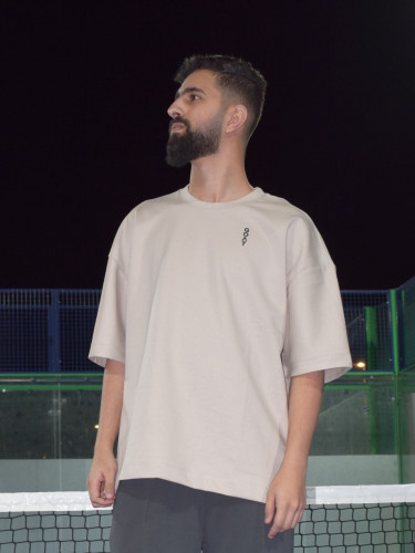 تيشيرت خامة سوبر كواليتي oversize GOAT بيج