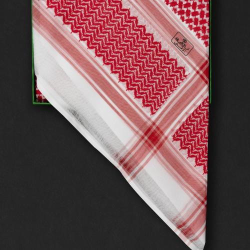 شماغ العجلان الذهبي شلش أحمر غامق 2023