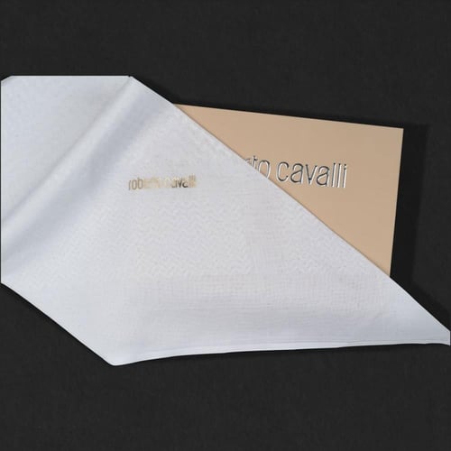 شماغ روبرتو كافالي ابيض الإيطالي RC-2-R