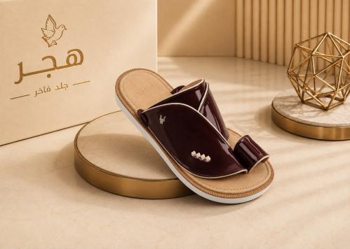 حذاء شرقي فاخر جلد طبيعي ١٠٠٣