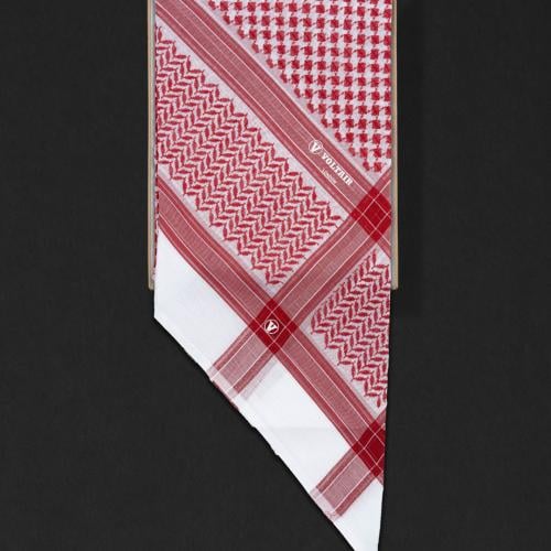 شماغ فولتير احمر بختم ابيض اخر اصدار #