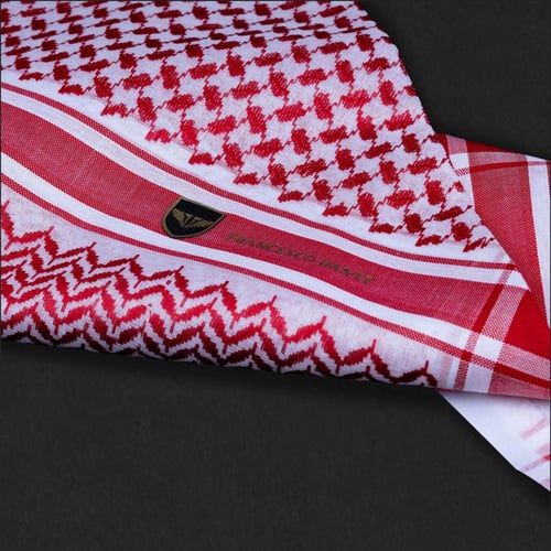 شماغ فرانشيسكو دانتي أحمر F-D-2-R