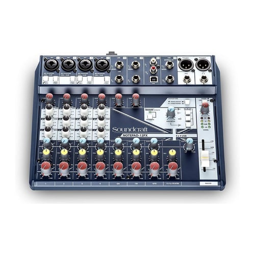 مكسر Soundcraft Notepad‑12FX – خلاط صوتي رقمي 12 ق...