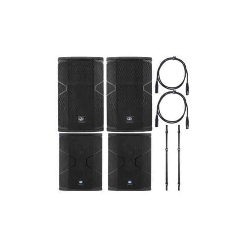 حزمة مكبرات صوت DAS Audio Vantec 12A/18A مع حزمة ط...