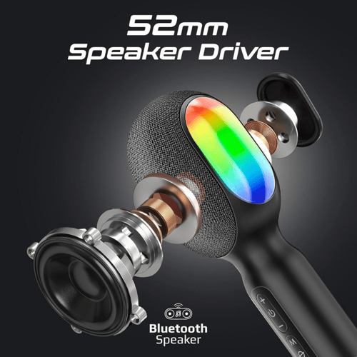 مايك كاروكي لاسلكي من Promate - أداء صوتي مذهل بتص...