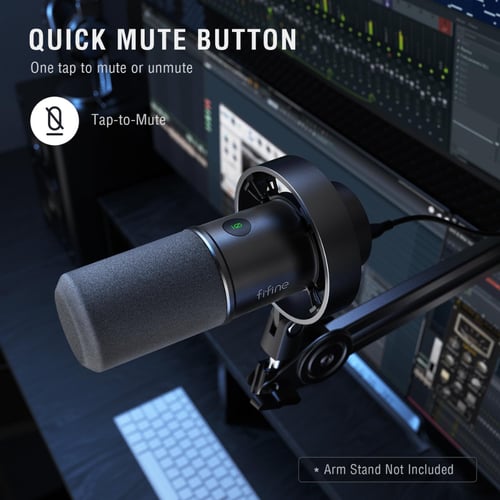 مايك FIFINE ديناميكي XLR/USB للبودكاست والاستوديو...