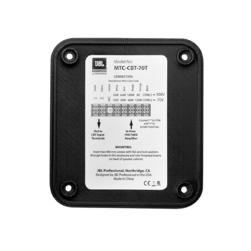 محول خط 70V/100V أبيض JBL MTC-CBT-70T-WH