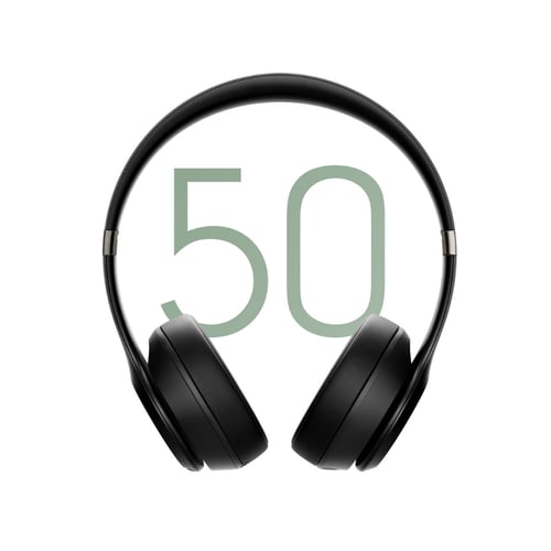 سماعات Beats Solo 4 اللاسلكية فوق الأذن - لون أسود...