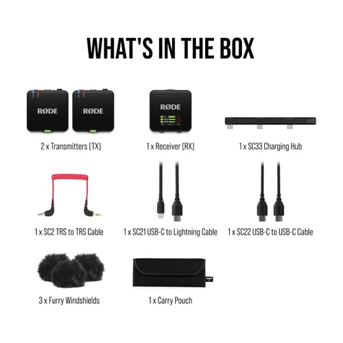 نظام ميكروفون لاسلكي مضغوط للنشر الاحترافي-RØDE Wi...
