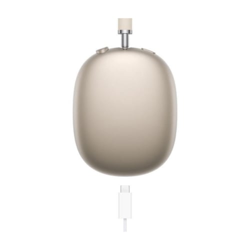 ابل ايربودز ماكس سماعات رأس فوق الاذن لون ضوء النج...