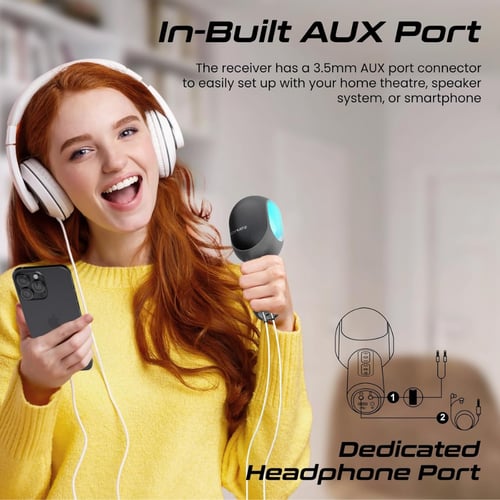 مايك كاروكي لاسلكي من Promate - أداء صوتي مذهل بتص...