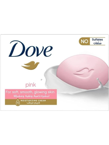 صابون لبشرة ناعمة ونقية زهري من دوف , 125جرام