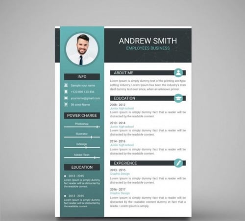 تصميم سيرة ذاتية CV