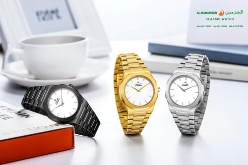 ساعة الحرمين الرجالية HA-8301 كلاسيكية قياس 41MM