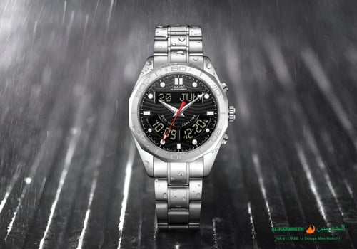 ساعة الحرمين الفاخرة HA-6117 قياس 40MM بـألوان متع...