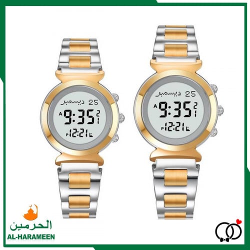 طقم ساعة الحرمين الأنيقة HA-6331 و HA-6332 رجالي -...