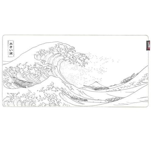 the Great wave - white