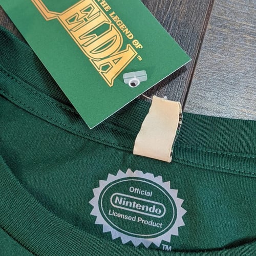 تيشيرت من سلسلة لاجيند اوف زيلدا رجالي ، مرخص رسمي...