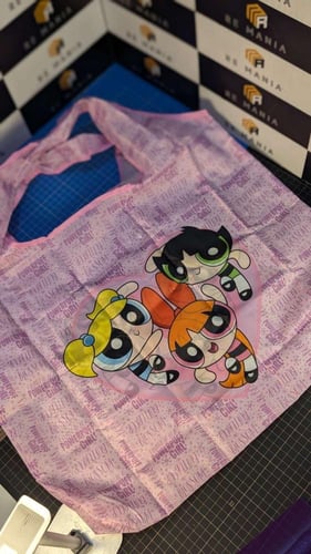 حقيبة فتيات القوة تسوق كبيرة ، خفيفه قابلة للطي من...