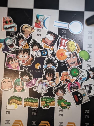 ستيكرات دراغون بول الجزء الاول 40 ستكر.