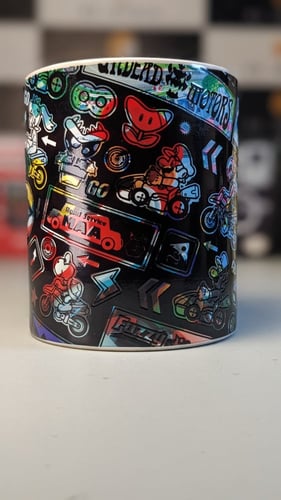 كوب ماريو كارت . (تتغير الصورة مع المشروبات الساخن...