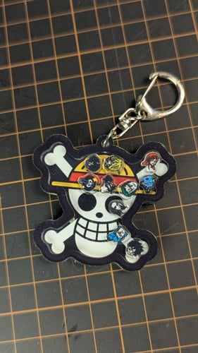 ميدالية ون بيس اكريليك.