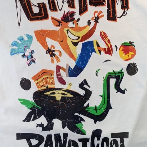 تيشيرت شخصية كراش للجنسين ،مرخص رسمي من اكتفجين .